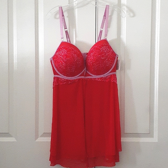 Red pushup nightgown size XL - Picture 2 of 8